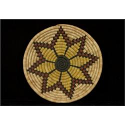 Older Hopi Coiled Basketry Circular Tray 10 3/4" D. Fine Condition…