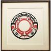 Image 1 : Robert Davidson Eagle Silkscreen 89/600 Signed 1979 26"x 25" Framed Good Condition…
