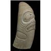 Image 2 : Old 19TH C. Haida Carved Whale Tooth with Shark Face Design 6" H. Exibit St. Thomas University, H…