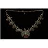 Image 1 : Silver Bead with Turquoise and Silver Birds Squash Blossom Necklace by D. Singer Fine Condition…