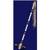 Image 2 : Very Fine Old Beaded Stone War Club ca. 1900 26" L. 6 1/2" W. Good Condition…