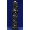 Image 3 : Early Carved Argillite Bear, Raven, Salmon, Frog, Halibut and Human Totem ca. 1900 11" H. 3 1/2"…