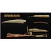 Image 1 : Eight Walrus Ivory Inuit Artifacts and a Scrimshaw Tool Good Condition Not Allowed to Ship to…