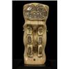 Image 1 : Tlingit Carved Walrus Ivory Figure Inlaid with Abalone 3 7/8" H. Collected in 1973 Fine Conditio…