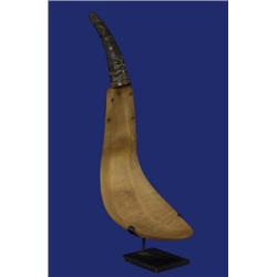 Tlingit Goat and Sheep Horn Ladle ca. 1900 Collected 1969 Klakwan 11 1/2" L. Very Fine Condition…