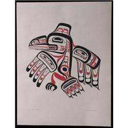 Bill Reid Silkscreen Haida Raven 75/450 1972 26"x 19 3/4" Fine Condition…