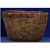 Image 1 : Old 19TH C. Chilcotin Burden Basket with Bird and Animal Imbrication and Bird Quill Work 14" L. 9…
