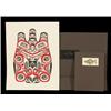 Image 1 : Bill Reid "The Salmon" Boxed Presentation Silkscreen Set 24"x 18 3/4" Excellent Condition…
