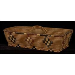 Thompson River Imbricated Potlatch Spoon Tray 13 1/2" L. 9" W. 4 1/2" H. Fine Condition…