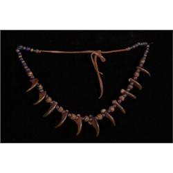 19TH C. Northern Plains Bear Claw Necklace Not Allowed to Ship to U.S.A.…