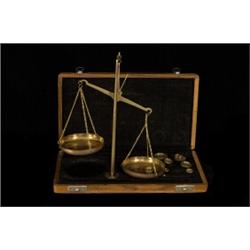 Cased Gold Scale from the Estate of Doug Minor Saskatchewan R.C.M.P. As Is…