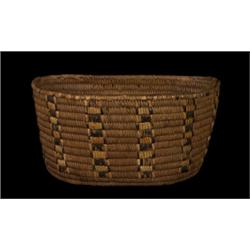 Lytton Fraser River D Shaped Basket Ex. Brenchley Family Collection From New Westminister, B.C. 1…