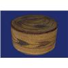 Image 1 : Nuu-chah-nulth Circular Lidded Basket with Arrow Design Ex. Brenchley Family Collection From New…