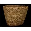 Image 1 : 19TH C. Cowlitz Imbricated Burden Basket 14" W. 11 1/4" H. Fine Condition…