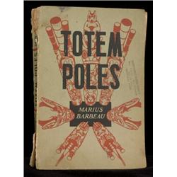 Totem Poles Book by Marius Barbeau Volume 1 As Is…