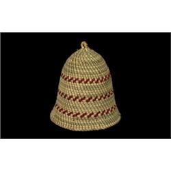 Nuu-chah-nulth Basketry Bell 3" H. 2 1/2" W. Fine Condition…
