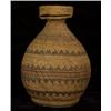 Image 1 : Makah Basketry Covered Medicine Bottle 6 3/4" H. Good Condition with Loss to Rim…