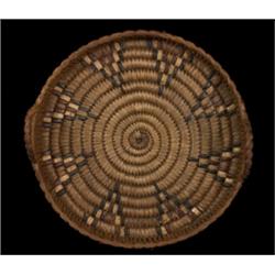Salish Basketry Tray with Handles 9 1/2" D. Good Condition…