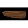 Image 1 : Lillooet Cedar Basketry Cradle ca. 1900 29 1/4" L. 12" W. Fair Condition…