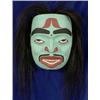 Image 1 : Carved Shaman Mask with Horsehair by George Pennier 16" H. 12" W. Good Condition…