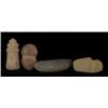 Image 1 : Four Various Stone Artifacts 8"- 4 1/4" As Is…
