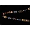 Image 2 : Long Strand of Rare Fancy Venetian Polychrome Trade Beads with Silver Trade Cross…