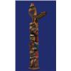 Image 1 : Superb Charlie James Carved Totem Thunderbird, Bear Feeding on Seal, Standing on Shaman Holding S…