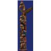 Image 5 : Superb Charlie James Carved Totem Thunderbird, Bear Feeding on Seal, Standing on Shaman Holding S…