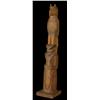 Image 2 : Fine Old Thunderbird and Bear with Salmon Totem in the Style of Charlie James 17" H. Good Condi…