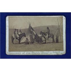 Ethnographic Photo Boone & May Ltd "Souvenir of the Northwest" -Group of People in Front of a Te…