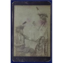 Ethnographic Photo Boone & May Ltd "Souvenir of the Northwest" -Staged- 6 5/16"x 4 1/8" As Is…