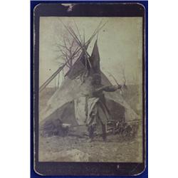 Ethnographic Photo Boone & May Ltd "Souvenir of the Northwest" -One Person in Front of Tepee- 6…