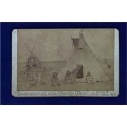 Ethnographic Photo Boone & May Ltd "Souvenir of the Northwest" -Three People in Front of Tepee-…