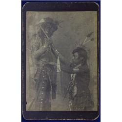 Ethnographic Photo Boone & May Ltd "Souvenir of the Northwest" -Staged- 6 5/16"x 4 1/8" As Is…