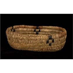 Cedar Root Basket 11 1/2" L. 6 1/2" W. Fine Condition…