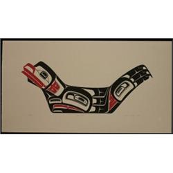 Robert Davidson Silkscreen Seal Bowl 74/150 1978 24 x 13  Fine Condition…