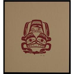 Robert Davidson Silkscreen Beaver 1972 11 1/2"x 10 1/2" Fine Condition…