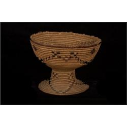 Lytton Pedestal Basket 8 1/2" W. 6 1/2" H. Fair Condition Rim Damage and Stain…