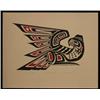 Image 1 : Clarence Wells Silkscreen Thunderbird 1982 20"x 16" Fair Condition…