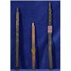 Image 1 : Three Older Pipe Stems Two are Beaded 17" L. Good Condition…