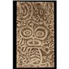 Image 1 : Large West Coast Petroglyph Rubbings on Cotton 55"x 31 1/2" Mounted Good Condition…