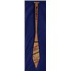Image 2 : Older Carved and Painted Northwest Coast Paddle with Whale, Eagle and Wolf Design 54" L. Good Co…