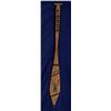 Image 3 : Older Carved and Painted Northwest Coast Paddle with Whale, Eagle and Wolf Design 54" L. Good Co…