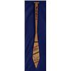 Image 4 : Older Carved and Painted Northwest Coast Paddle with Whale, Eagle and Wolf Design 54" L. Good Co…