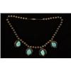 Image 1 : Navajo Silver and Turquoise Pendant Necklace Good Condition…