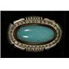 Image 1 : Navajo Silver and Turquoise Ring Signed F.B. Fine Condition…