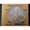 Image 2 : ELI WHITNEY .925 FINE SILVER COMMEMORATIVE MEDALLION XXI UNC, ORIGINAL  PACKAGING BY HERALDIC ART