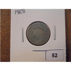 1868 SHIELD NICKEL