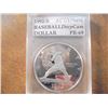 Image 1 : 1992-S OLYMPIC BASEBALL SILVER DOLLAR ACG PR69 DEEP CAM