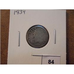 1834 CAPPED BUST DIME